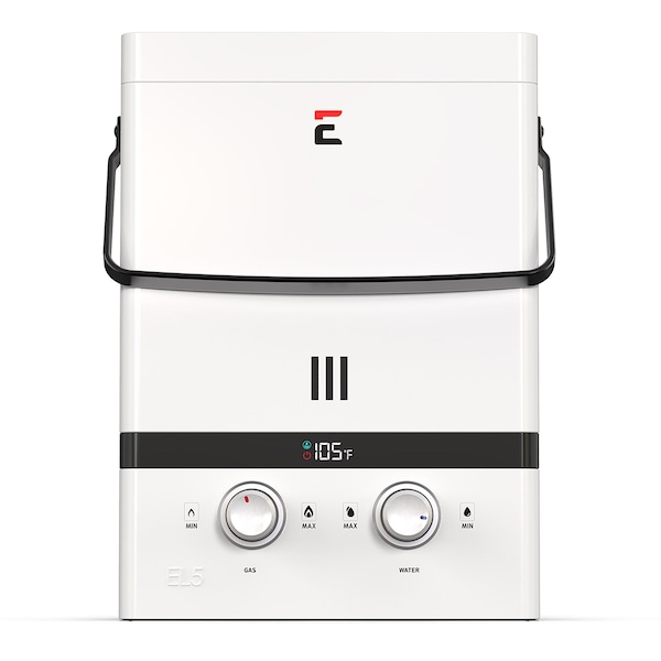 Eccotemp Luxe 1.5 GPM 37.5K BTU Outdoor Portable Tankless Water Heater with LED Display EL5 - main